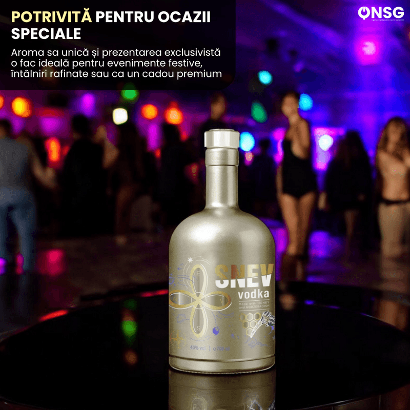 Market - Bauturi - Bauturi alcoolice - Vodka - Vodka SNEV™ by ONSG® cu Hrean si Miere, Bautura Premium, Experienta Gustativa Unica, Alcool din Cereale Lux - Infinity.ro