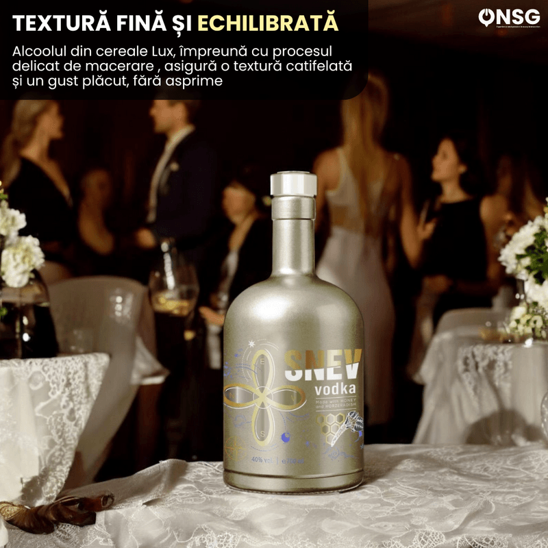 Market - Bauturi - Bauturi alcoolice - Vodka - Vodka SNEV™ by ONSG® cu Hrean si Miere, Bautura Premium, Experienta Gustativa Unica, Alcool din Cereale Lux - Infinity.ro