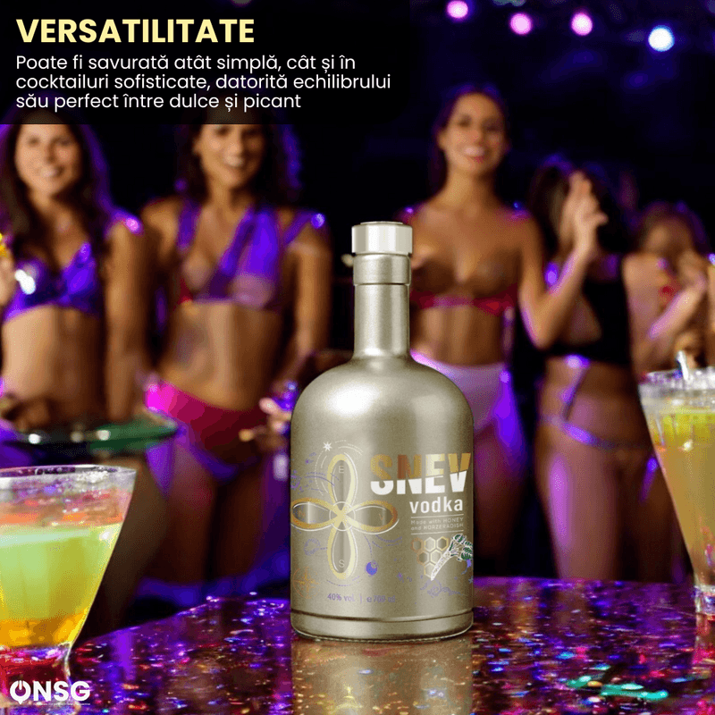 Market - Bauturi - Bauturi alcoolice - Vodka - Vodka SNEV™ by ONSG® cu Hrean si Miere, Bautura Premium, Experienta Gustativa Unica, Alcool din Cereale Lux - Infinity.ro