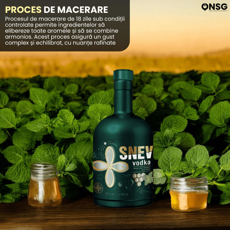 Market - Bauturi - Bauturi alcoolice - Vodka - Vodka SNEV™ by ONSG® Editia Miere si Menta, Vodka Premium cu Miere Naturala si Menta Proaspata - Infinity.ro