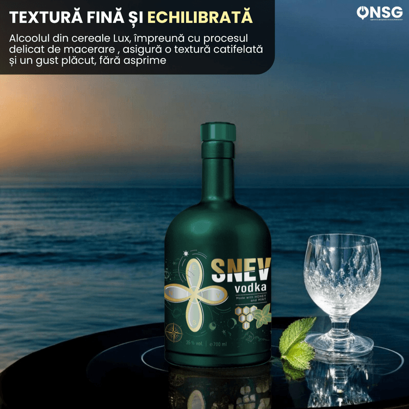 Market - Bauturi - Bauturi alcoolice - Vodka - Vodka SNEV™ by ONSG® Editia Miere si Menta, Vodka Premium cu Miere Naturala si Menta Proaspata - Infinity.ro