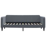 Casa si Gradina - Mobilier - Paturi si accesorii - Paturi - Pat de zi cu extensie, gri inchis, 80x200 cm, catifea - Infinity.ro