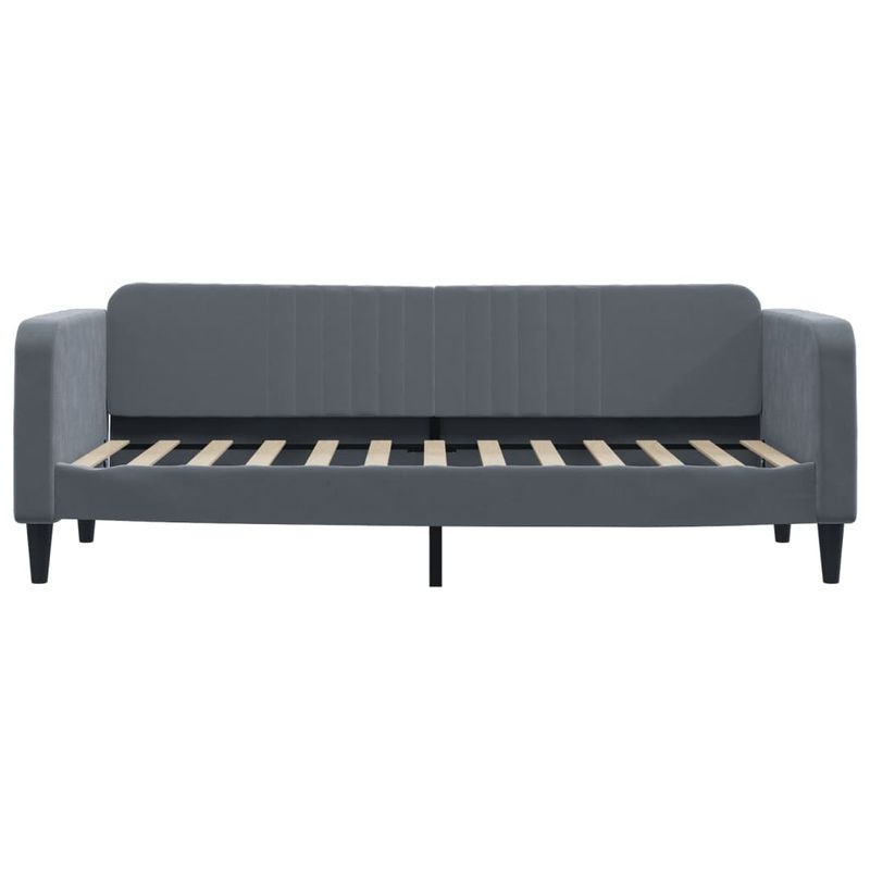 Casa si Gradina - Mobilier - Paturi si accesorii - Paturi - Pat de zi cu extensie, gri inchis, 80x200 cm, catifea - Infinity.ro