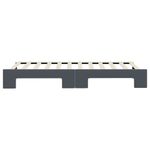 Casa si Gradina - Mobilier - Paturi si accesorii - Paturi - Pat de zi cu extensie, gri inchis, 80x200 cm, catifea - Infinity.ro
