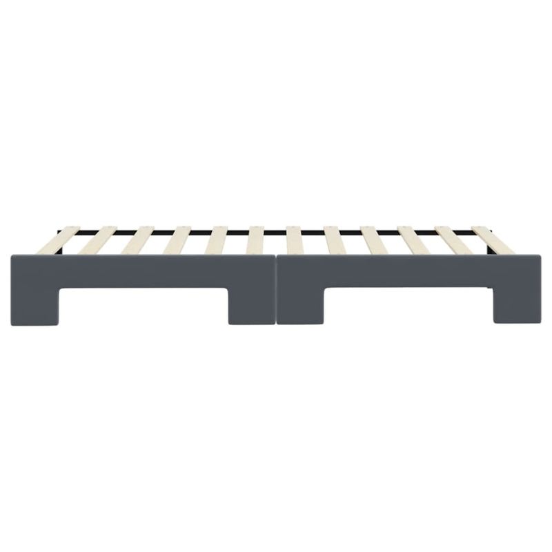 Casa si Gradina - Mobilier - Paturi si accesorii - Paturi - Pat de zi cu extensie, gri inchis, 80x200 cm, catifea - Infinity.ro