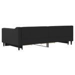 Casa si Gradina - Mobilier - Paturi si accesorii - Paturi - Pat de zi cu extensie si sertare, negru, 100x200 cm, textil - Infinity.ro