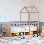 Casa si Gradina - Mobilier - Paturi si accesorii - Paturi - Pat de zi cu acoperis, 80x200 cm, lemn masiv de pin - Infinity.ro