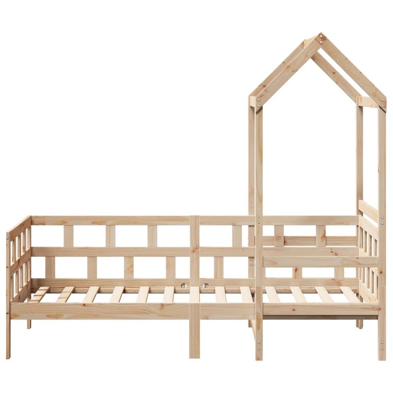 Casa si Gradina - Mobilier - Paturi si accesorii - Paturi - Pat de zi cu acoperis, 80x200 cm, lemn masiv de pin - Infinity.ro