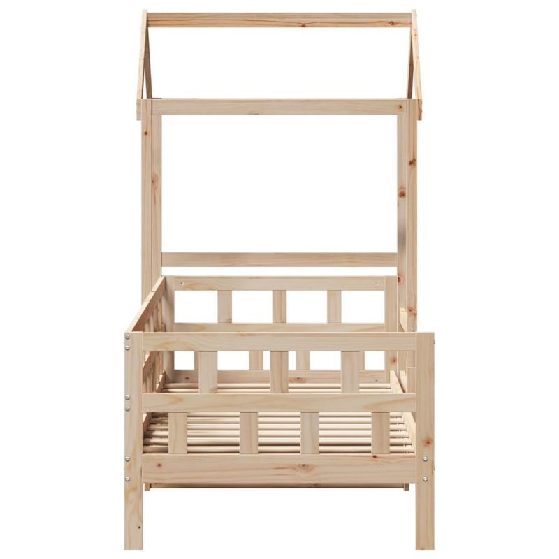 Casa si Gradina - Mobilier - Paturi si accesorii - Paturi - Pat de zi cu acoperis, 80x200 cm, lemn masiv de pin - Infinity.ro