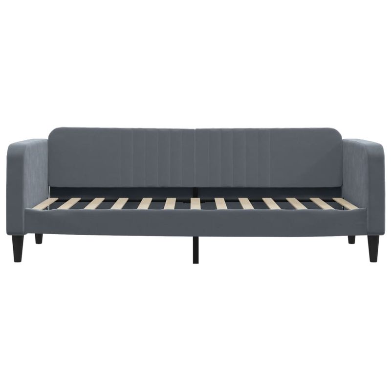 Casa si Gradina - Mobilier - Paturi si accesorii - Paturi - Cadru de pat, gri inchis, 80x200 cm, catifea - Infinity.ro
