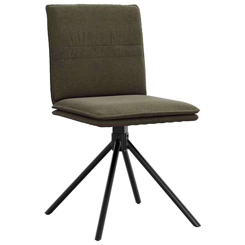 Casa si Gradina - Mobilier - Scaune si fotolii - Scaune - Scaune sufragerie 4buc piele caprioara artificiala verde armata - Infinity.ro