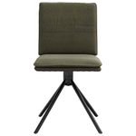 Casa si Gradina - Mobilier - Scaune si fotolii - Scaune - Scaune sufragerie 4buc piele caprioara artificiala verde armata - Infinity.ro