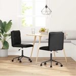 Casa si Gradina - Mobilier - Scaune si fotolii - Scaune - Scaune de bucatarie, 2 buc., negru, piele ecologica - Infinity.ro