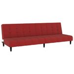 Casa si Gradina - Mobilier - Canapele si coltare - Canapele - Canapea extensibila cu 2 locuri, rosu vin, catifea - Infinity.ro