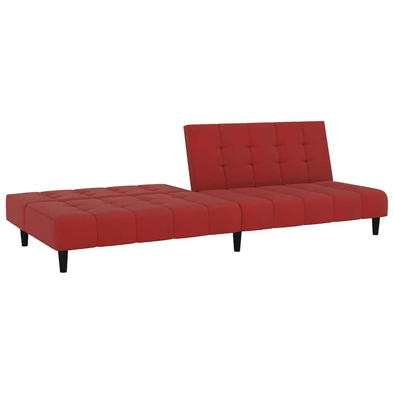 Casa si Gradina - Mobilier - Canapele si coltare - Canapele - Canapea extensibila cu 2 locuri, rosu vin, catifea - Infinity.ro