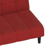 Casa si Gradina - Mobilier - Canapele si coltare - Canapele - Canapea extensibila cu 2 locuri, rosu vin, catifea - Infinity.ro