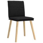 Casa si Gradina - Mobilier - Scaune si fotolii - Scaune - Scaune de bucatarie, 4 buc., negru, material textil - Infinity.ro