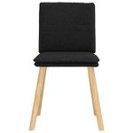 Casa si Gradina - Mobilier - Scaune si fotolii - Scaune - Scaune de bucatarie, 4 buc., negru, material textil - Infinity.ro