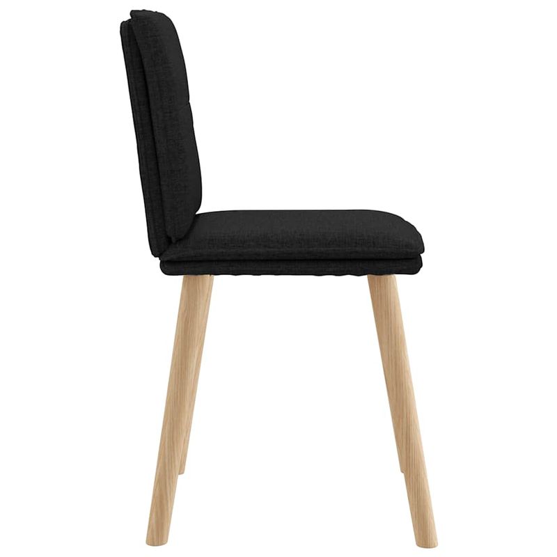 Casa si Gradina - Mobilier - Scaune si fotolii - Scaune - Scaune de bucatarie, 4 buc., negru, material textil - Infinity.ro