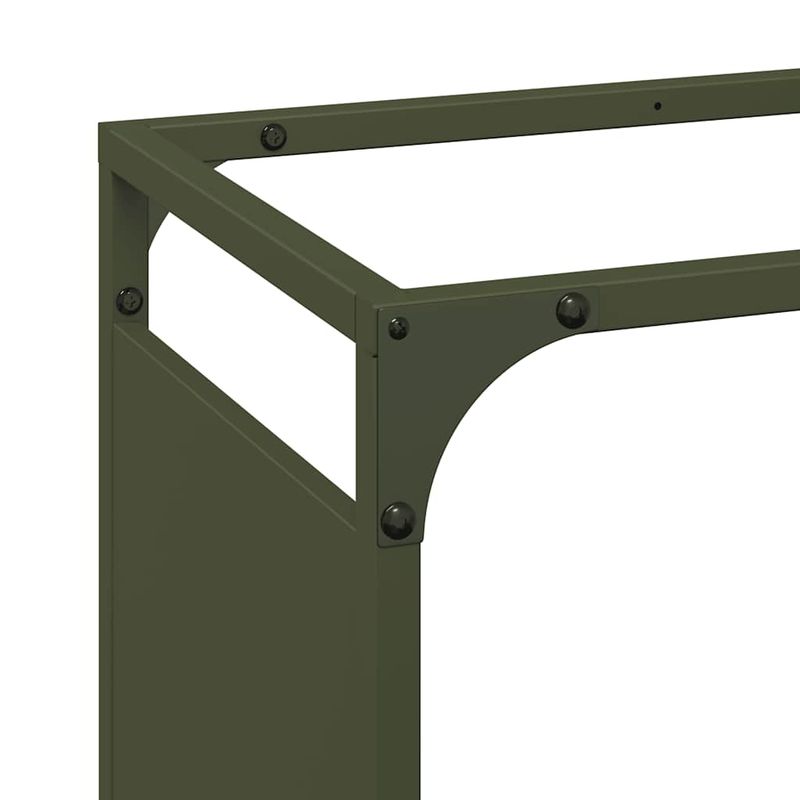 Casa si Gradina - Termice - Sobe, Seminee si accesorii - Accesorii seminee si sobe - Suport pentru lemne de foc Verde masline Otel laminat la rece - Infinity.ro