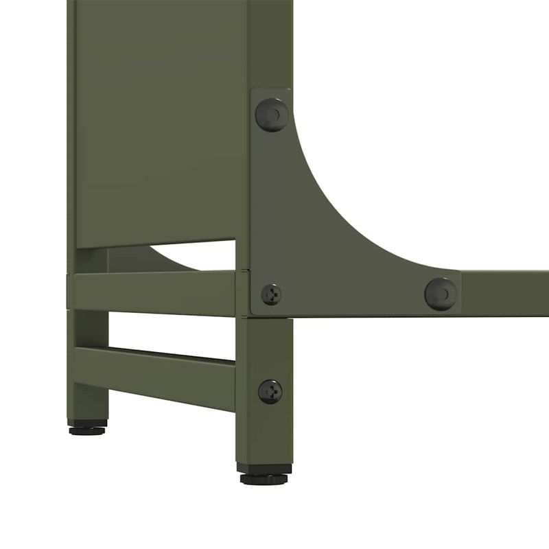 Casa si Gradina - Termice - Sobe, Seminee si accesorii - Accesorii seminee si sobe - Suport pentru lemne de foc Verde masline Otel laminat la rece - Infinity.ro