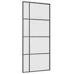 Casa si Gradina - Constructii - Usi interior, exterior si garaj - Usi interior - Usa glisanta cu set de feronerie neagra 90x205 cm Sticla ESG - Infinity.ro