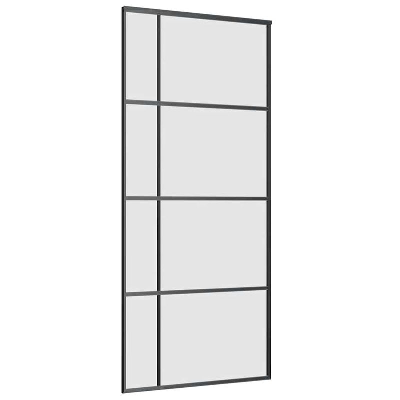 Casa si Gradina - Constructii - Usi interior, exterior si garaj - Usi interior - Usa glisanta cu set de feronerie neagra 90x205 cm Sticla ESG - Infinity.ro