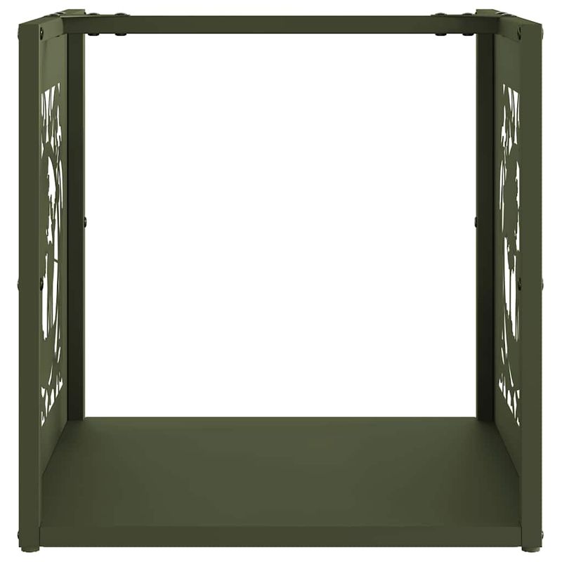 Casa si Gradina - Termice - Sobe, Seminee si accesorii - Accesorii seminee si sobe - Suport pentru lemne de foc Verde masline Otel laminat la rece - Infinity.ro