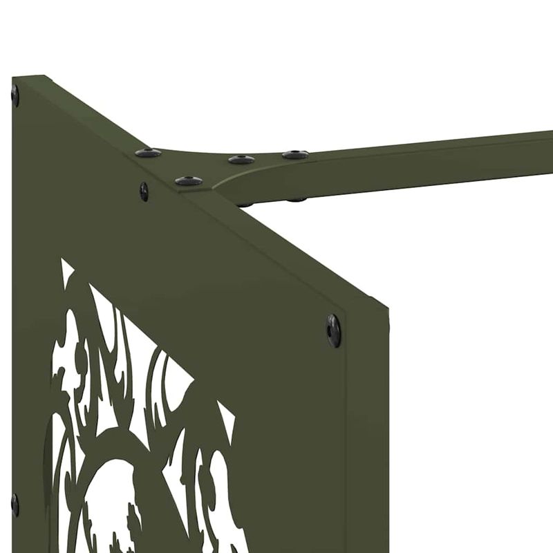 Casa si Gradina - Termice - Sobe, Seminee si accesorii - Accesorii seminee si sobe - Suport pentru lemne de foc Verde masline Otel laminat la rece - Infinity.ro