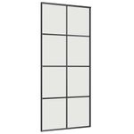 Casa si Gradina - Constructii - Usi interior, exterior si garaj - Usi interior - Usa glisanta cu set de feronerie neagra 90x205 cm Sticla ESG - Infinity.ro