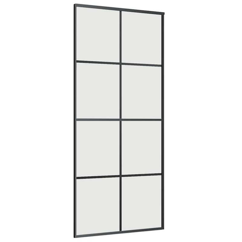 Casa si Gradina - Constructii - Usi interior, exterior si garaj - Usi interior - Usa glisanta cu set de feronerie neagra 90x205 cm Sticla ESG - Infinity.ro