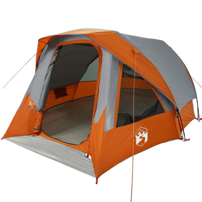 Sport si Outdoor - Camping - Corturi camping - Cort de camping pentru 6 persoane, gri/portocaliu, impermeabil - Infinity.ro