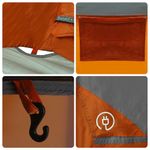 Sport si Outdoor - Camping - Corturi camping - Cort de camping pentru 6 persoane, gri/portocaliu, impermeabil - Infinity.ro