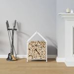 Casa si Gradina - Termice - Sobe, Seminee si accesorii - Accesorii seminee si sobe - Suport pentru lemne de foc alb 40x25x60 cm Otel laminat la rece - Infinity.ro