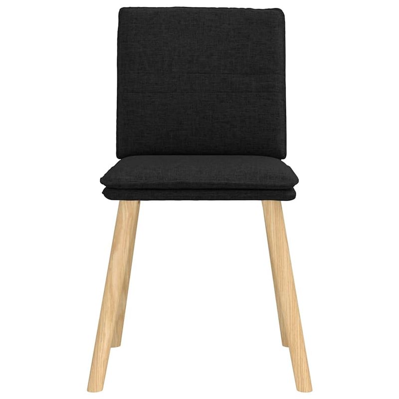 Casa si Gradina - Mobilier - Scaune si fotolii - Scaune - Scaune de sufragerie 6 buc. negru material textil - Infinity.ro