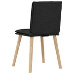Casa si Gradina - Mobilier - Scaune si fotolii - Scaune - Scaune de sufragerie 6 buc. negru material textil - Infinity.ro