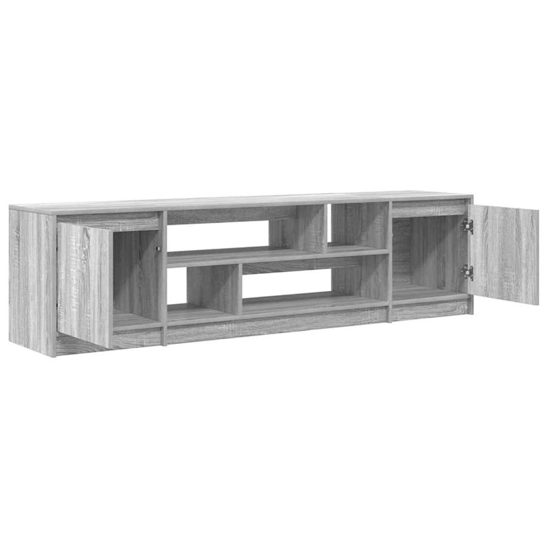 Casa si Gradina - Mobilier - Comode si corpuri - Comode - Comoda TV, gri sonoma, 188,5x41x50 cm, lemn prelucrat - Infinity.ro