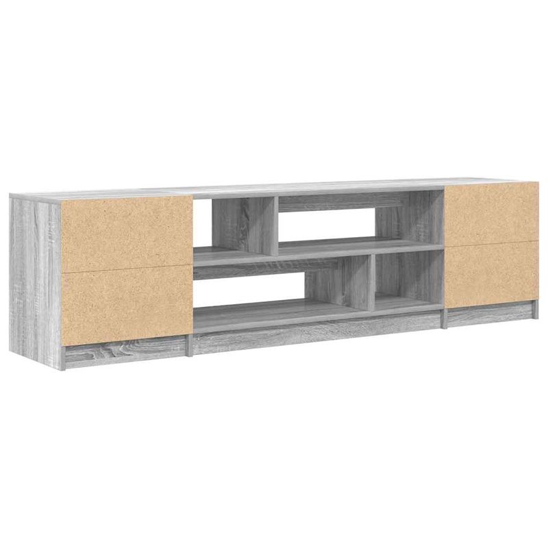 Casa si Gradina - Mobilier - Comode si corpuri - Comode - Comoda TV, gri sonoma, 188,5x41x50 cm, lemn prelucrat - Infinity.ro