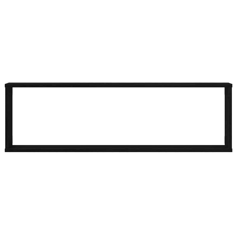 Casa si Gradina - Mobilier - Biblioteci si rafturi - Rafturi - Rafturi cub de perete 2 buc Stejar negru Lemn prelucrat - Infinity.ro