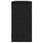 Casa si Gradina - Mobilier - Biblioteci si rafturi - Rafturi - Rafturi cub de perete 2 buc Stejar negru Lemn prelucrat - Infinity.ro
