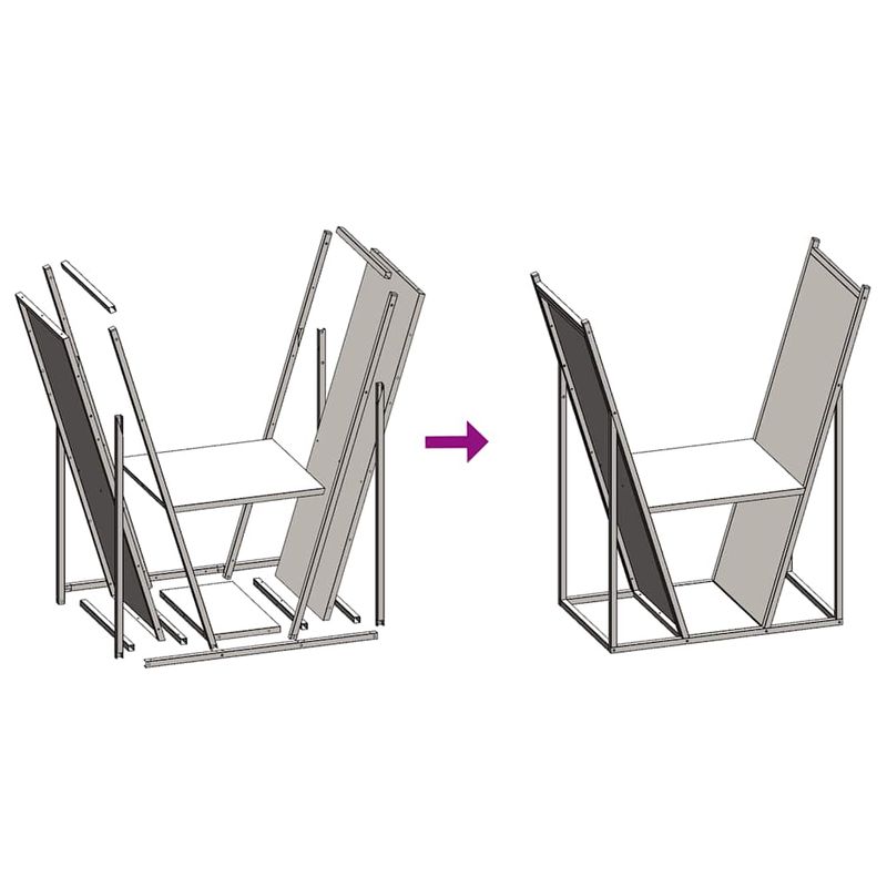 Casa si Gradina - Termice - Sobe, Seminee si accesorii - Accesorii seminee si sobe - Suport pentru lemne de foc negru Otel laminat la rece - Infinity.ro