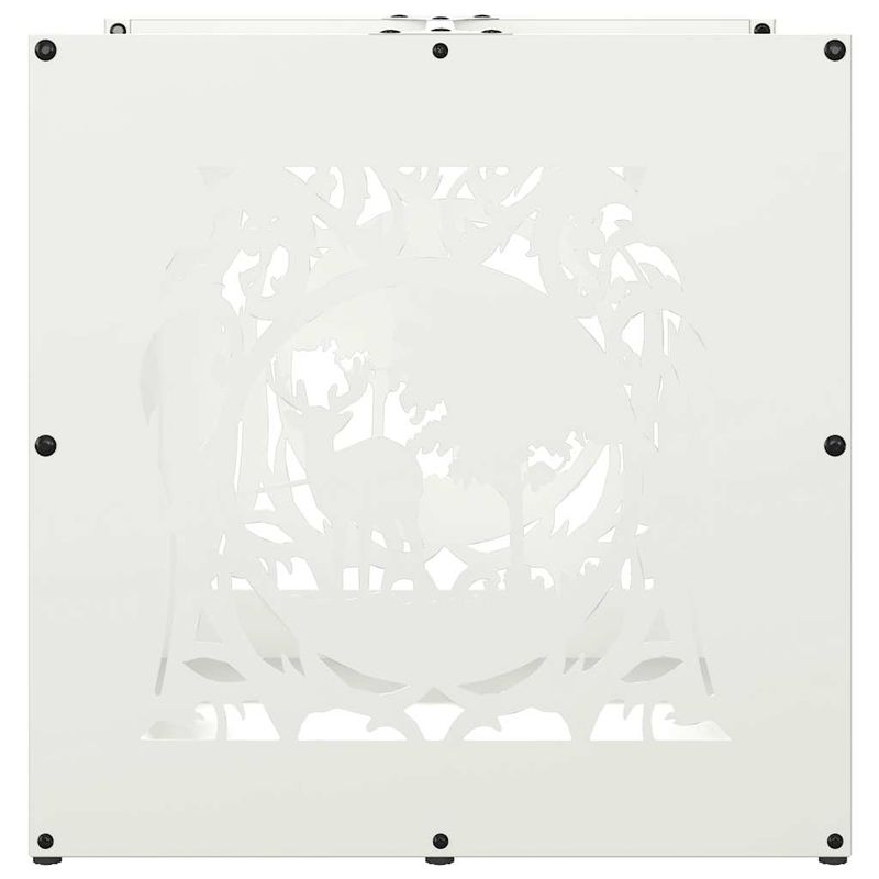 Casa si Gradina - Termice - Sobe, Seminee si accesorii - Accesorii seminee si sobe - Suport pentru lemne de foc alb 40x40x40 cm Otel laminat la rece - Infinity.ro