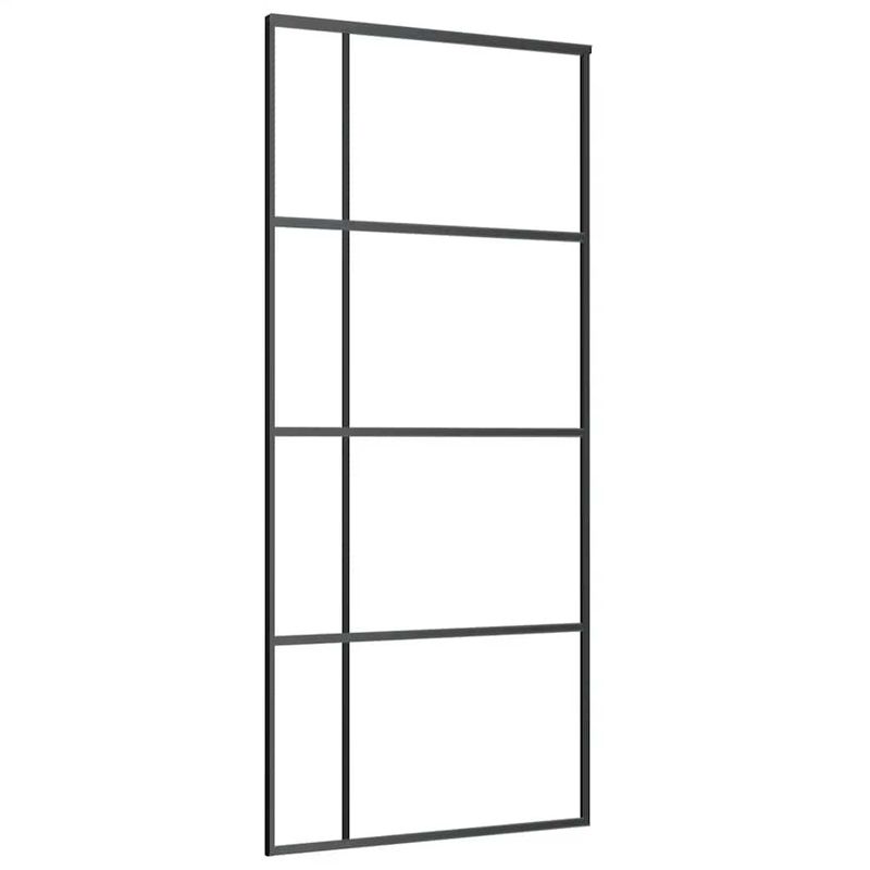 Casa si Gradina - Constructii - Usi interior, exterior si garaj - Usi interior - Usa glisanta cu set de feronerie neagra 90x205 cm Sticla ESG - Infinity.ro