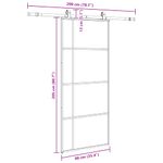 Casa si Gradina - Constructii - Usi interior, exterior si garaj - Usi interior - Usa glisanta cu set de feronerie neagra 90x205 cm Sticla ESG - Infinity.ro