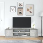 Casa si Gradina - Mobilier - Comode si corpuri - Comode - Comoda TV, gri beton, 188,5x41x50 cm, lemn prelucrat - Infinity.ro