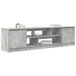 Casa si Gradina - Mobilier - Comode si corpuri - Comode - Comoda TV, gri beton, 188,5x41x50 cm, lemn prelucrat - Infinity.ro