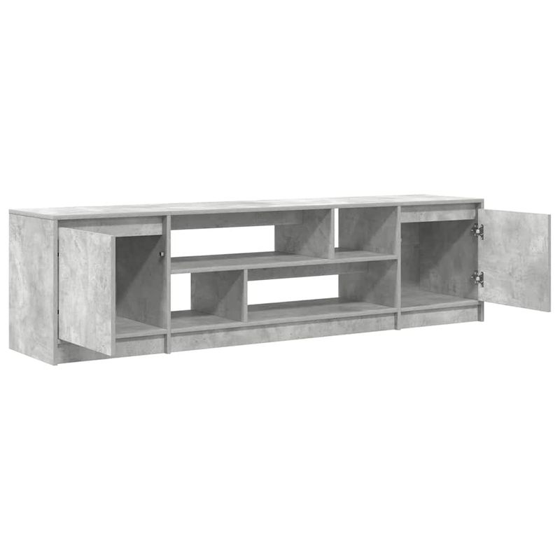 Casa si Gradina - Mobilier - Comode si corpuri - Comode - Comoda TV, gri beton, 188,5x41x50 cm, lemn prelucrat - Infinity.ro