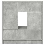Casa si Gradina - Mobilier - Comode si corpuri - Comode - Bufeta cu sertare si usi Gri beton 70,5x34x74,5 cm - Infinity.ro