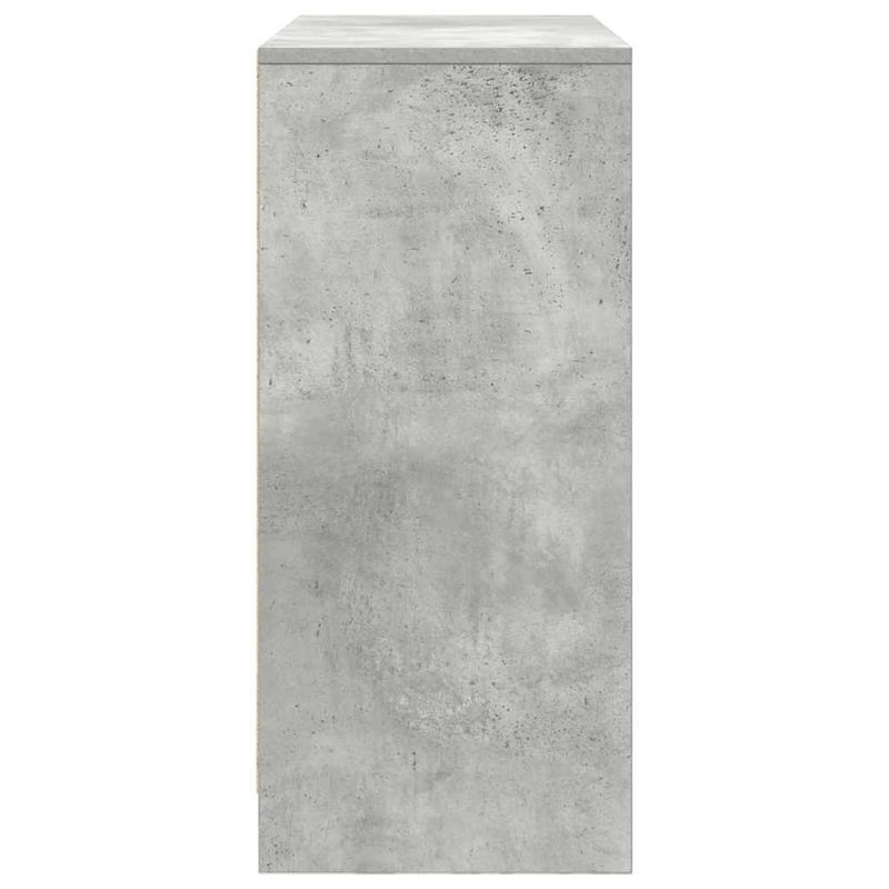 Casa si Gradina - Mobilier - Comode si corpuri - Comode - Bufeta cu sertare si usi Gri beton 70,5x34x74,5 cm - Infinity.ro