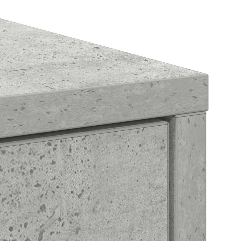 Casa si Gradina - Mobilier - Comode si corpuri - Comode - Bufeta cu sertare si usi Gri beton 70,5x34x74,5 cm - Infinity.ro